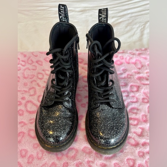 Dr. Martens Black Glitter Combat Boots
Women’s Size: 5 - Picture 2 of 8